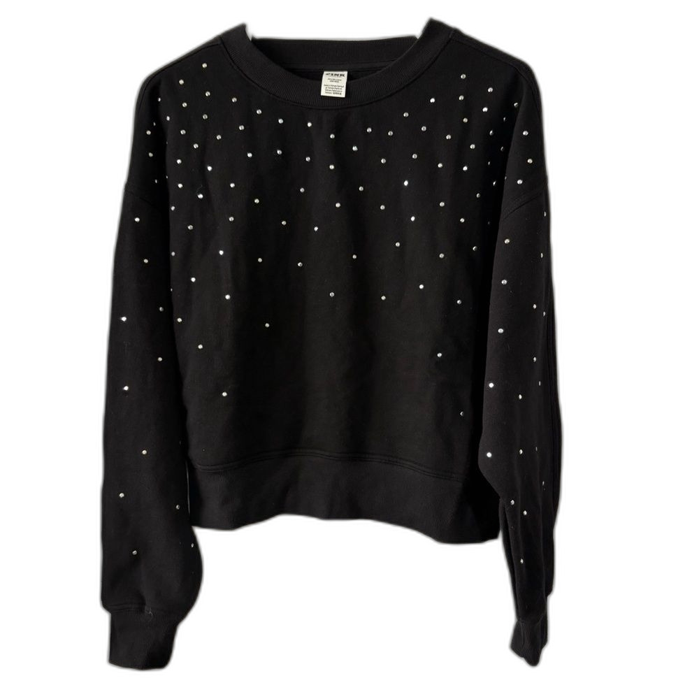 PINK Victoria's Secret Rhinestone Embellished Crewneck